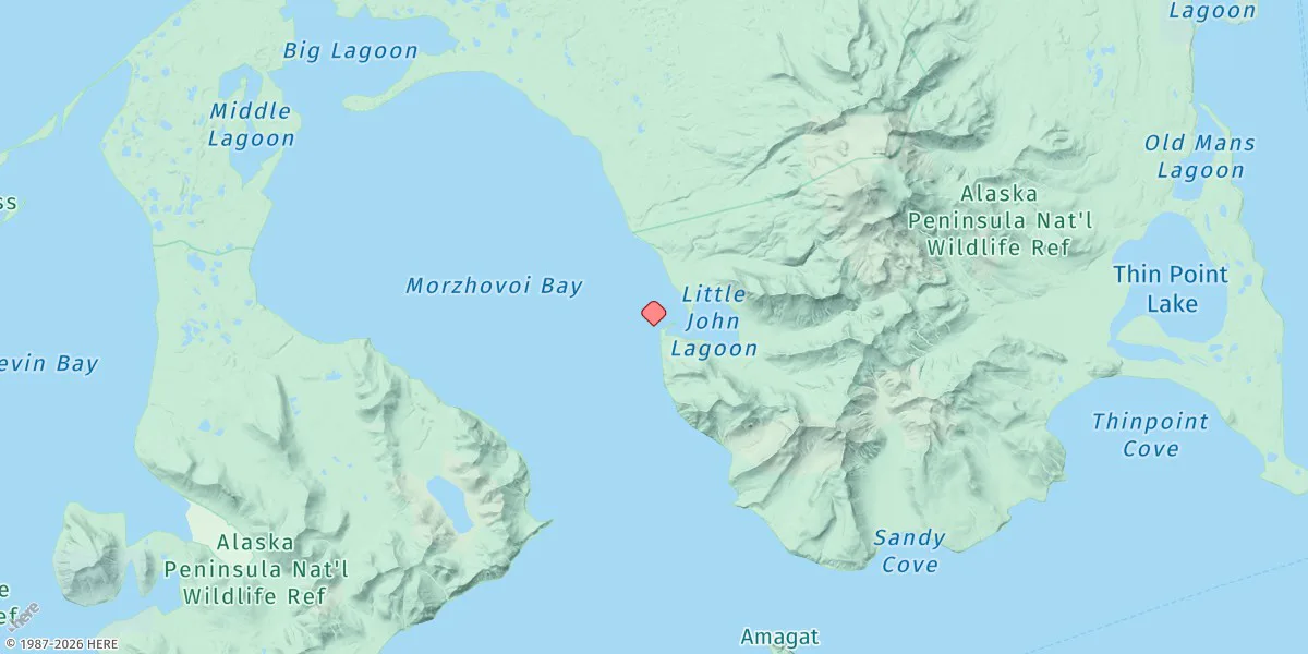 Map preview for Morzhovoi Bay, Alaska