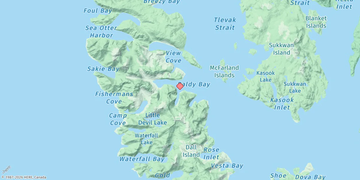 Map preview for Windy Cove Entrance
