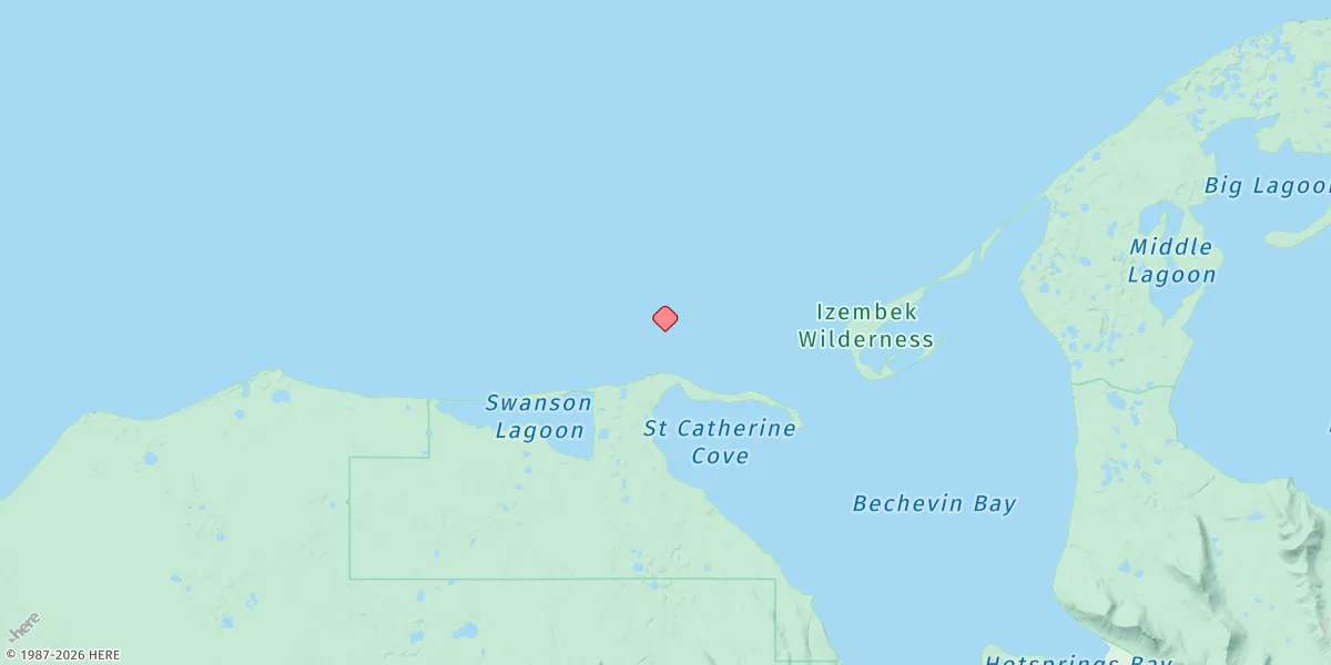 Map preview for Cape Chunak, Ak