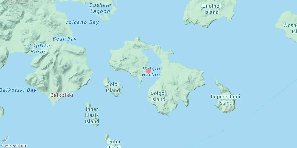 Map preview for Dolgoi Harbor, Dolgoi Island