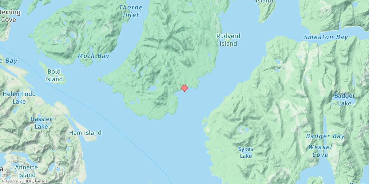 Map preview for Alva Bay, Revillagigedo Island