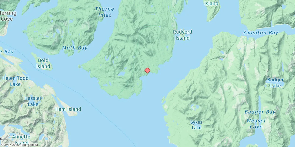 Map preview for Alava Bay, Alaska