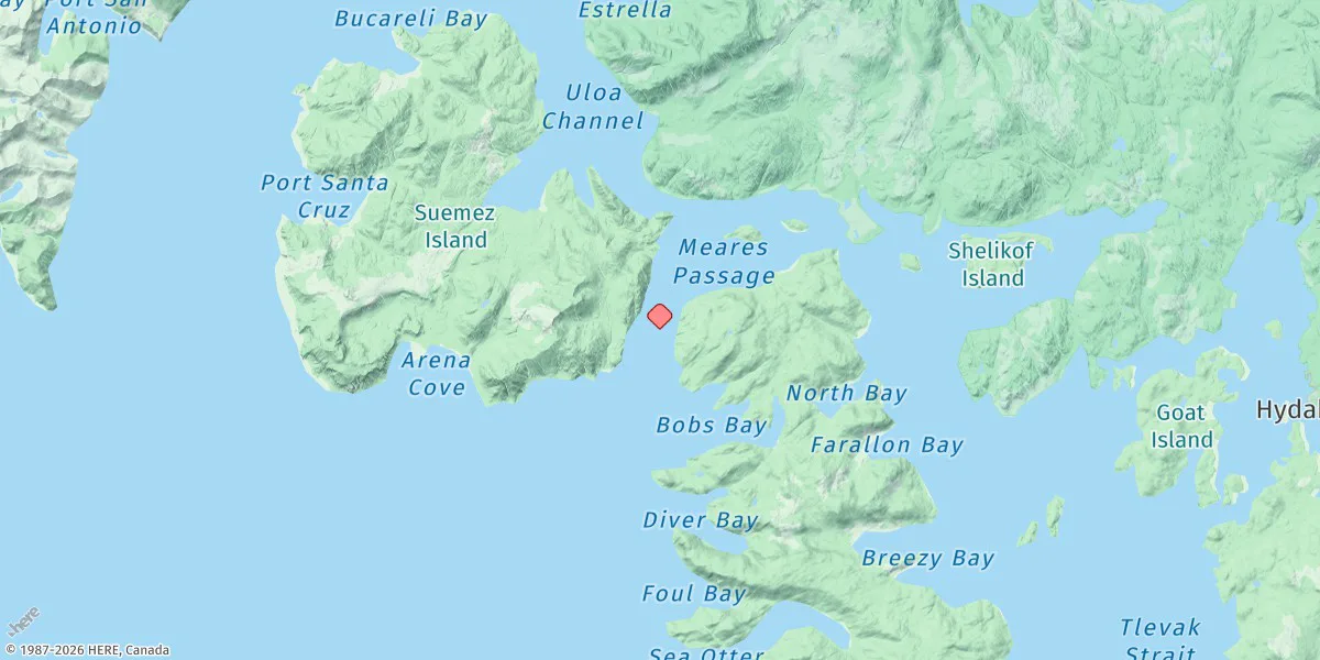 Map preview for Eagle Point, Meares Passage, Alaska