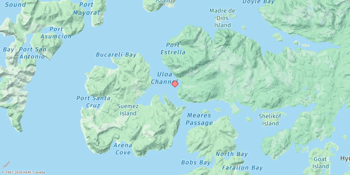 Map preview for Waterfall Cannery, Ulloa Channel, Alaska