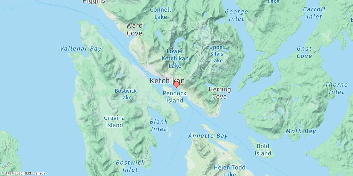 Map preview for Ketchikan