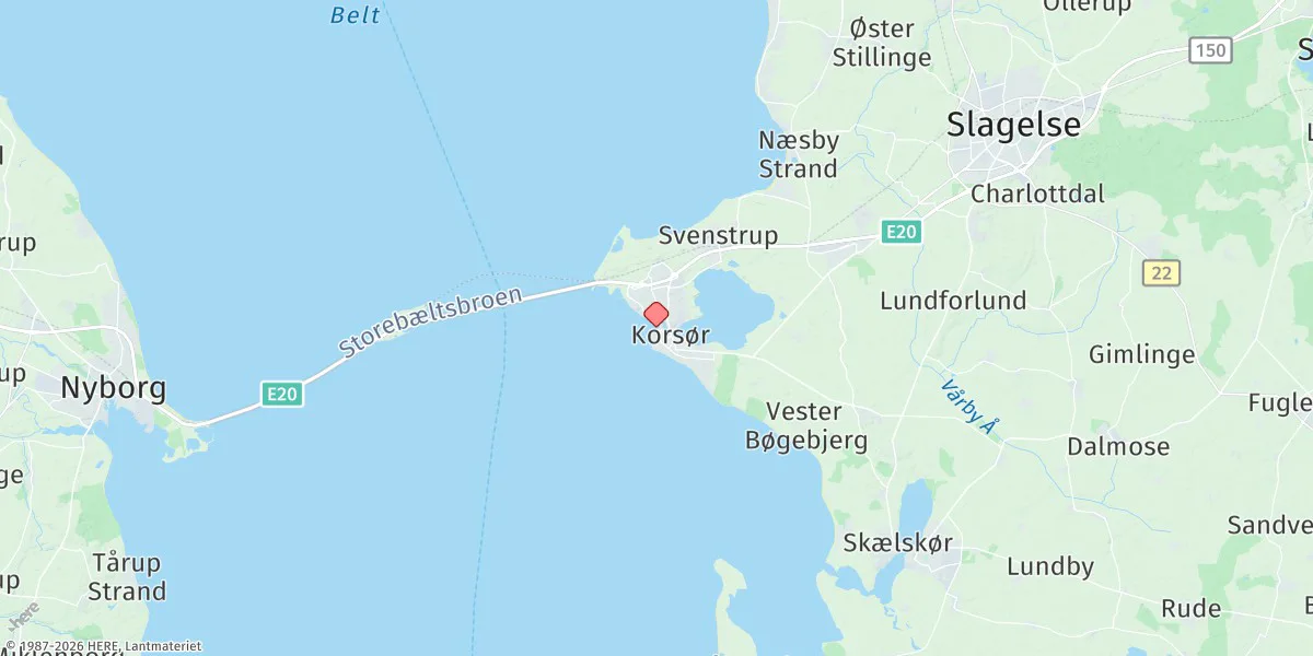 Map preview for Korsor