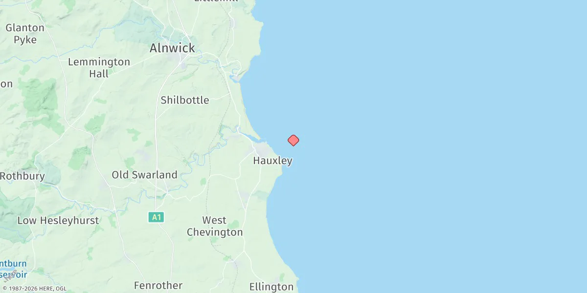 Map preview for Coquet Island