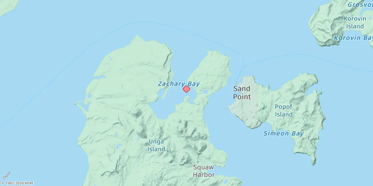 Map preview for Zachary Bay, Unga Island