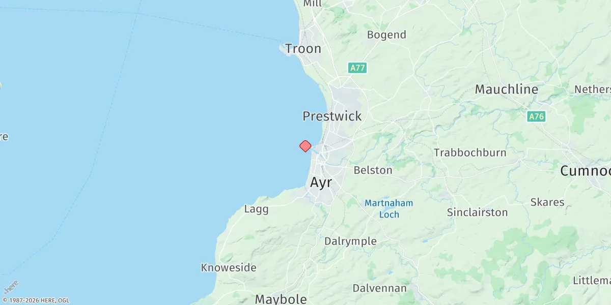 Map preview for Ayr