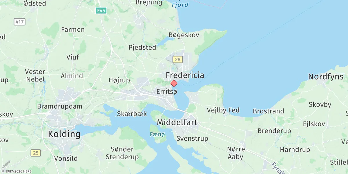 Map preview for Fredericia