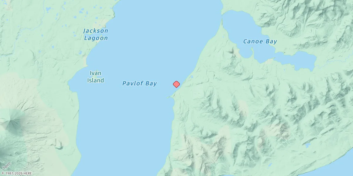 Map preview for Settlement Point, Pavlof Bay