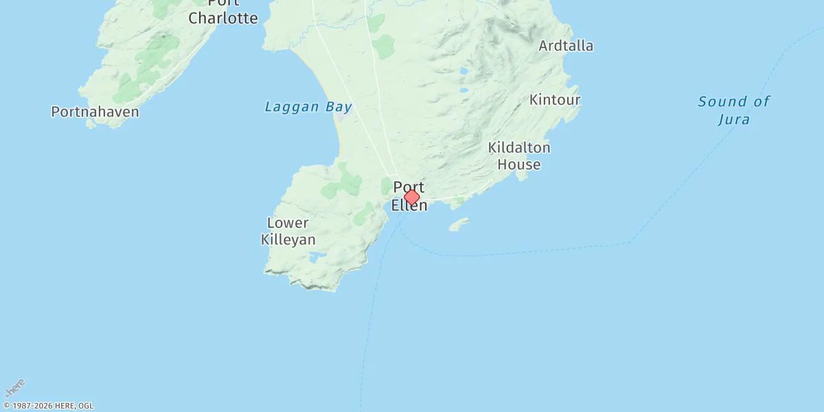 Map preview for Port Ellen (Islay)