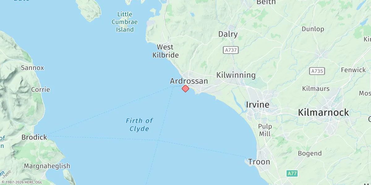 Map preview for Ardrossan