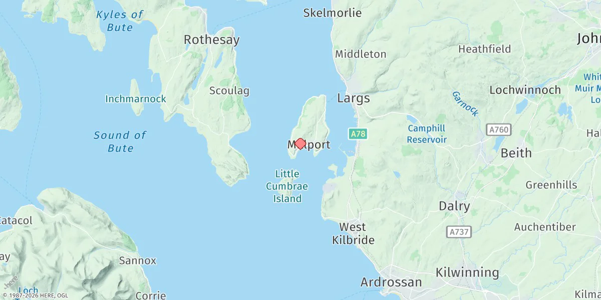Map preview for Millport