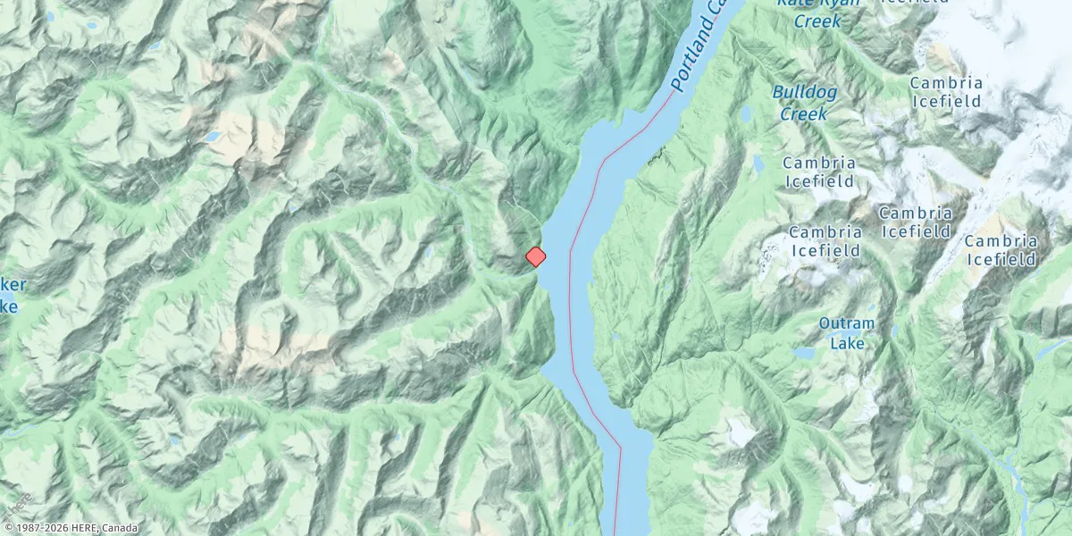 Map preview for Davis River Entrance, Alaska
