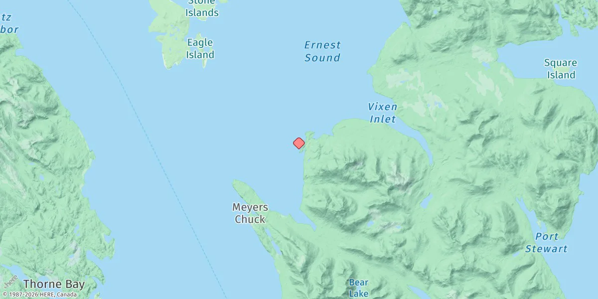 Map preview for Magnetic Point, Union Bay, Earnest Sound