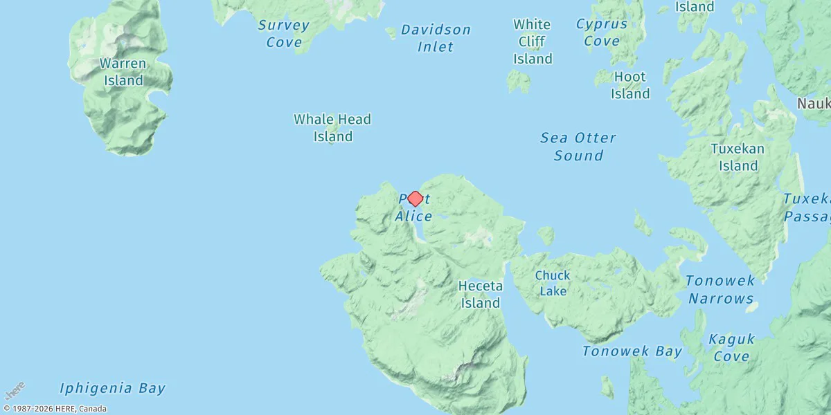 Map preview for Port Alice