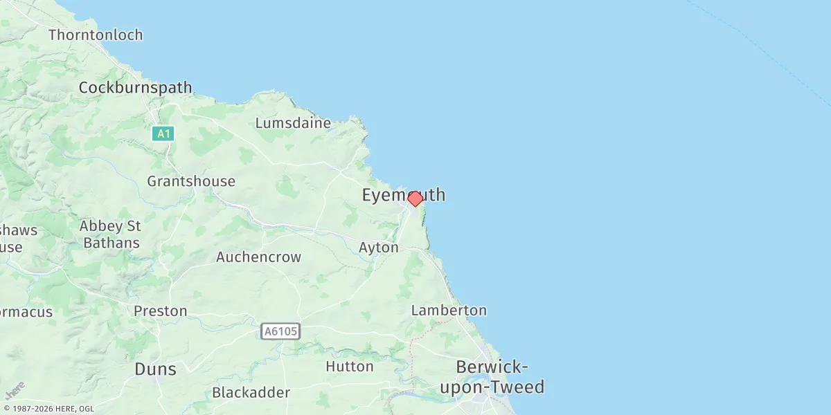 Map preview for Eyemouth