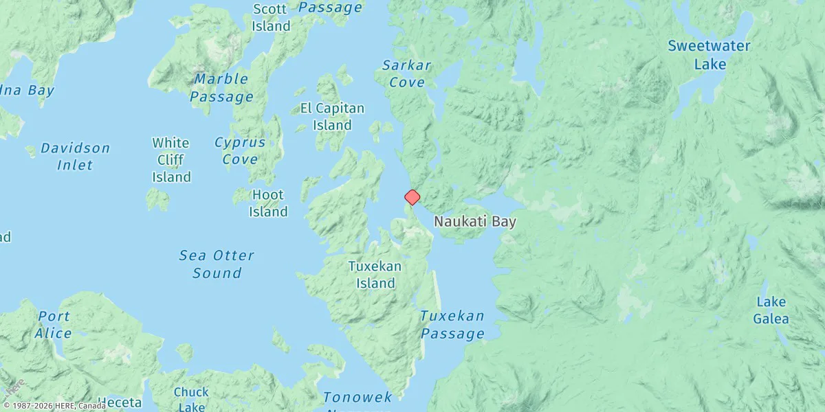 Map preview for Tuxekan, 0.5 Mile South Of