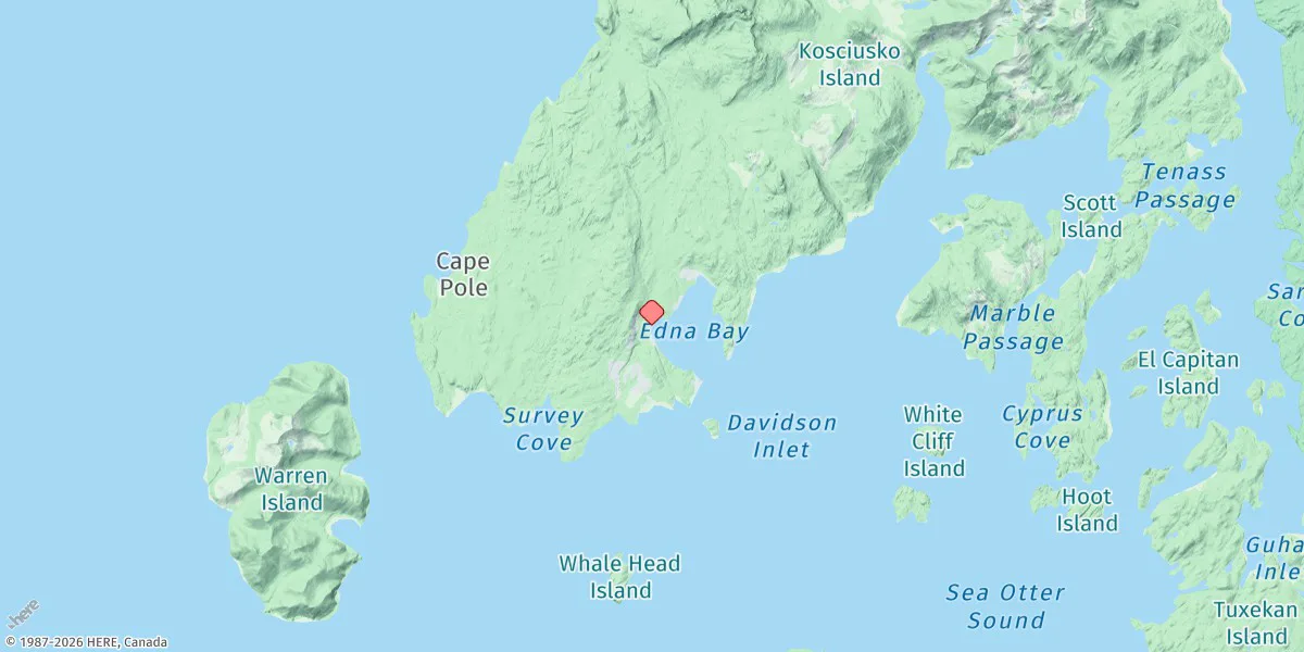 Map preview for Edna Bay