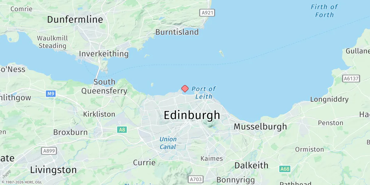 Map preview for Granton