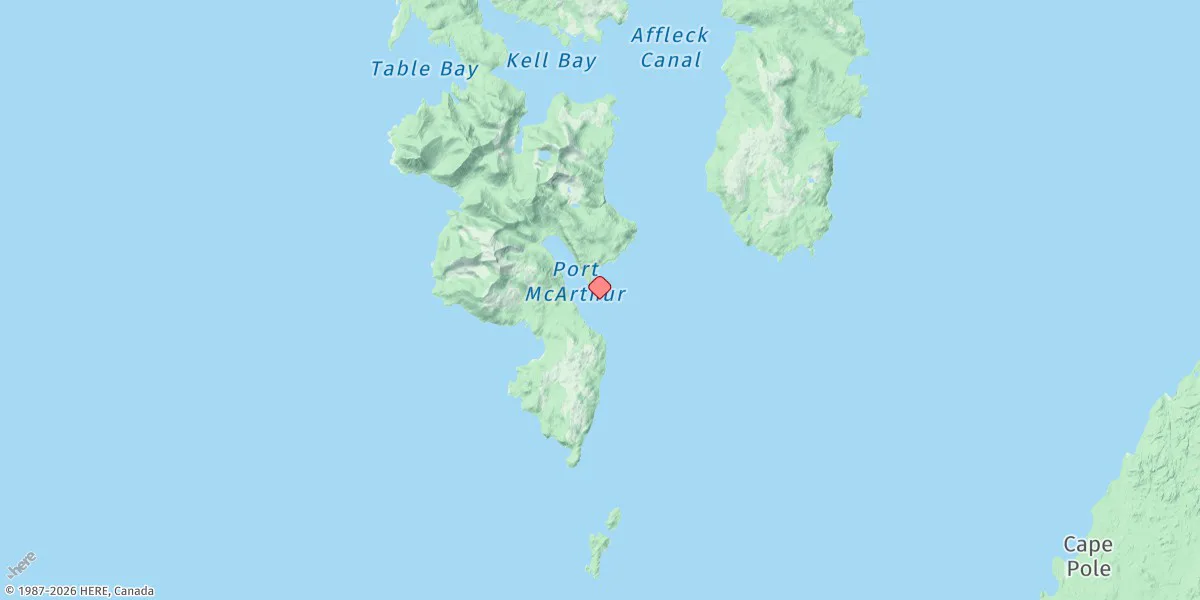 Map preview for Port Mcarthur, Kuiu Island