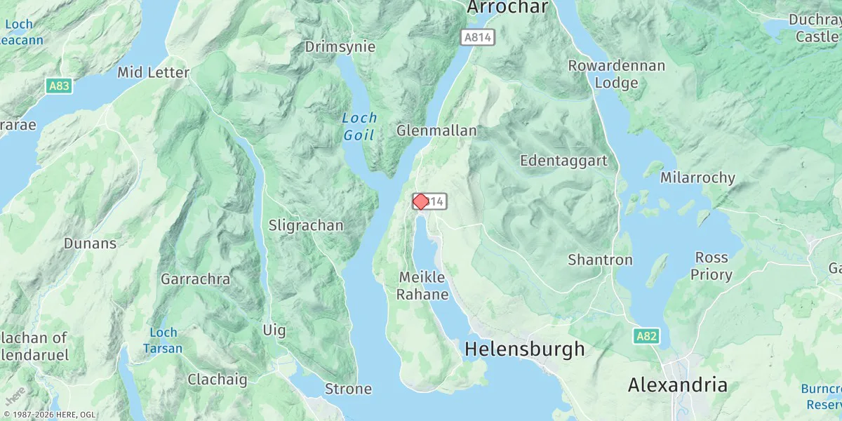Map preview for Garelochhead