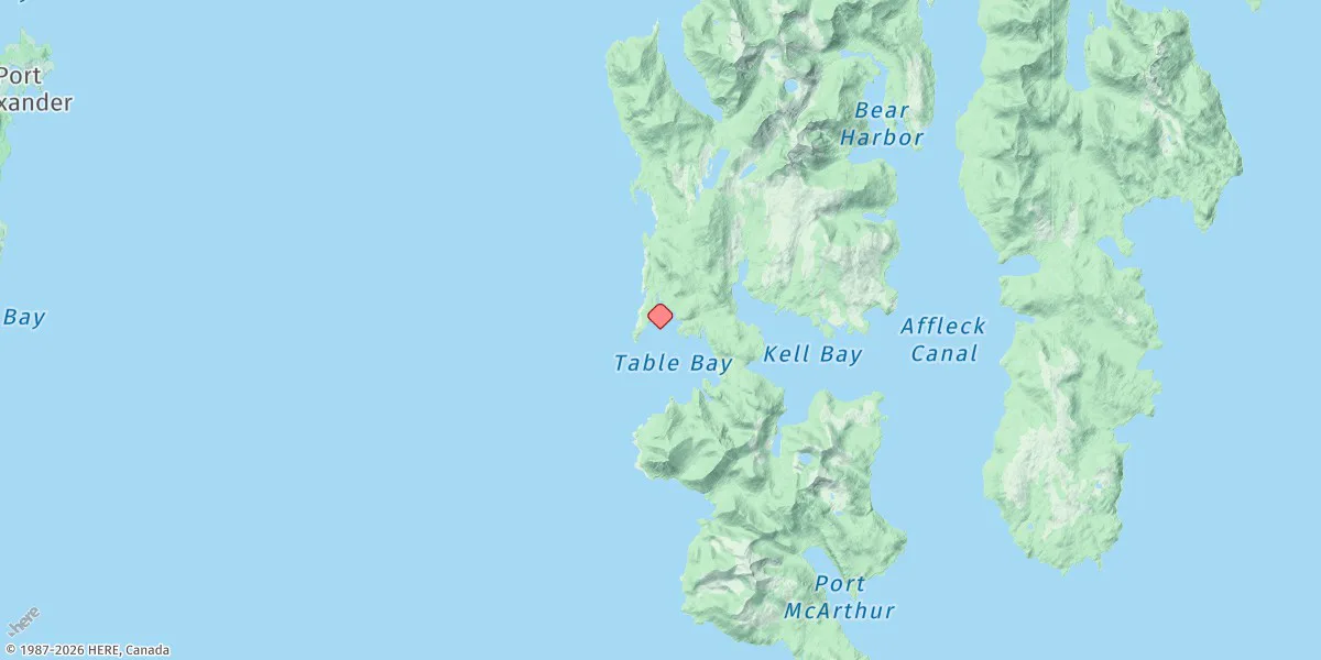 Map preview for Table Bay, Kuiu Island