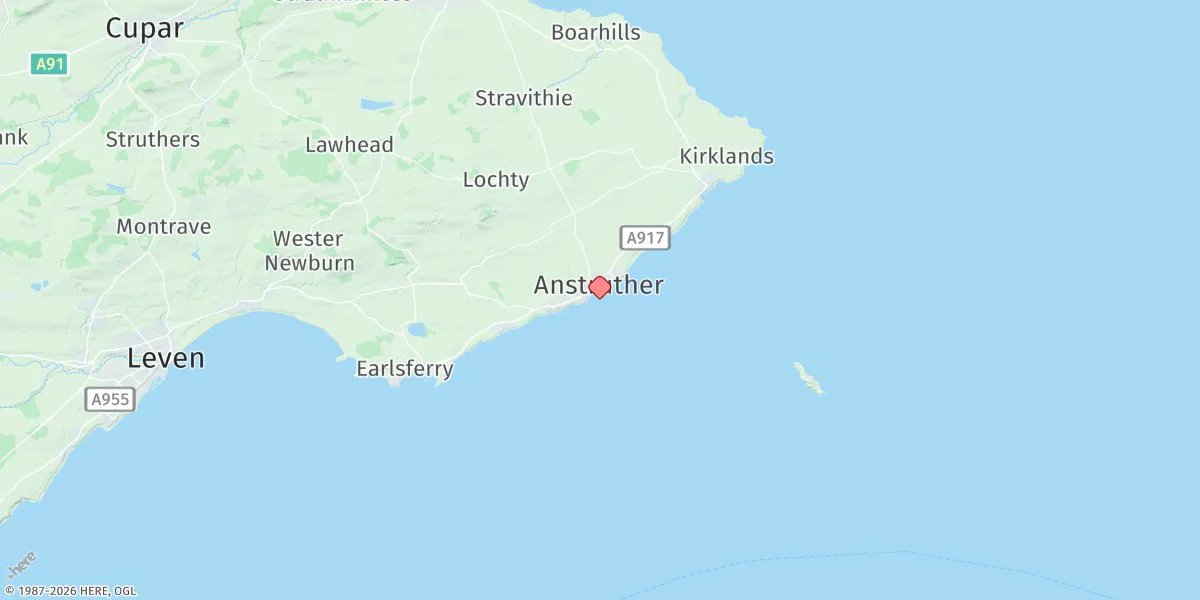 Map preview for Anstruther Easter