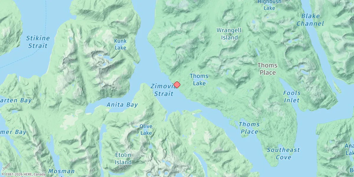 Map preview for Village Rock, Zimovia Strait