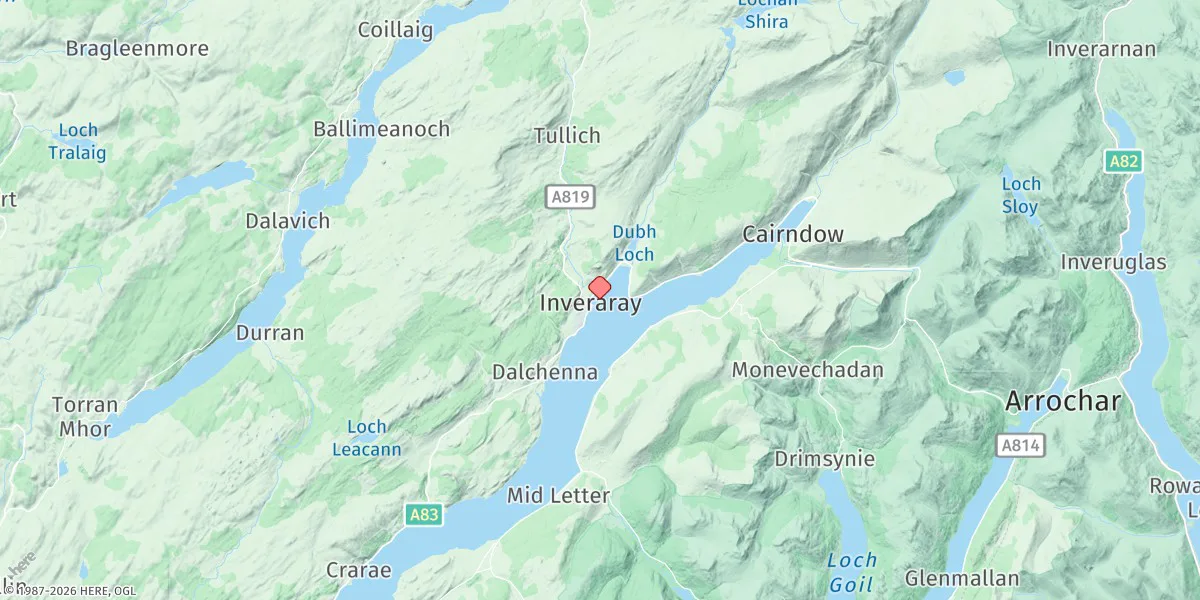 Map preview for Inveraray