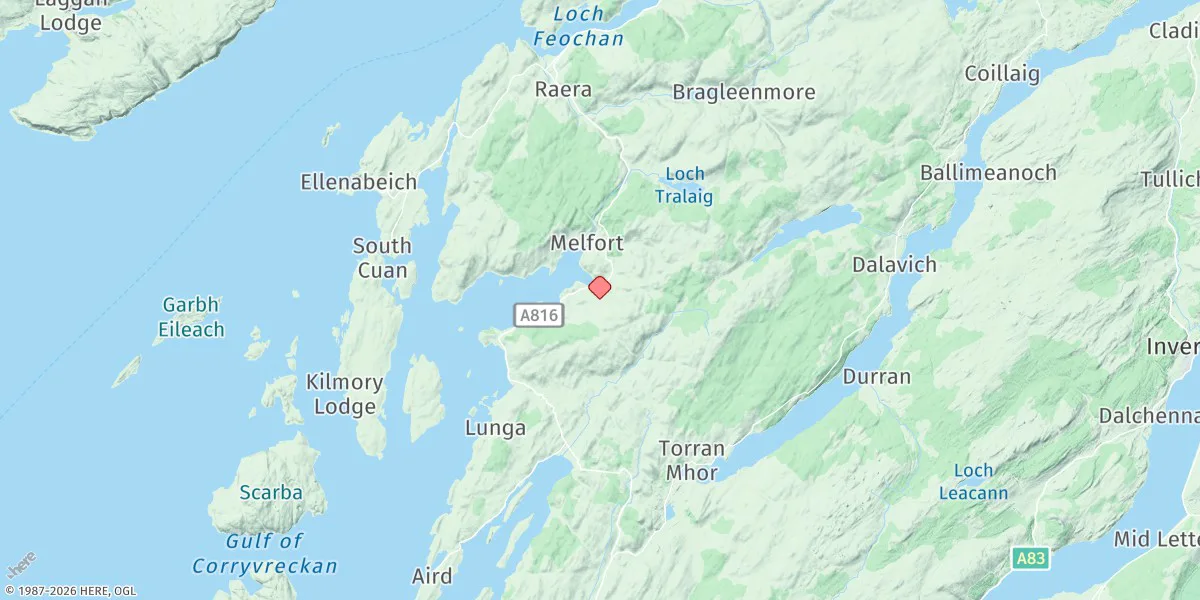 Map preview for Loch Melfort