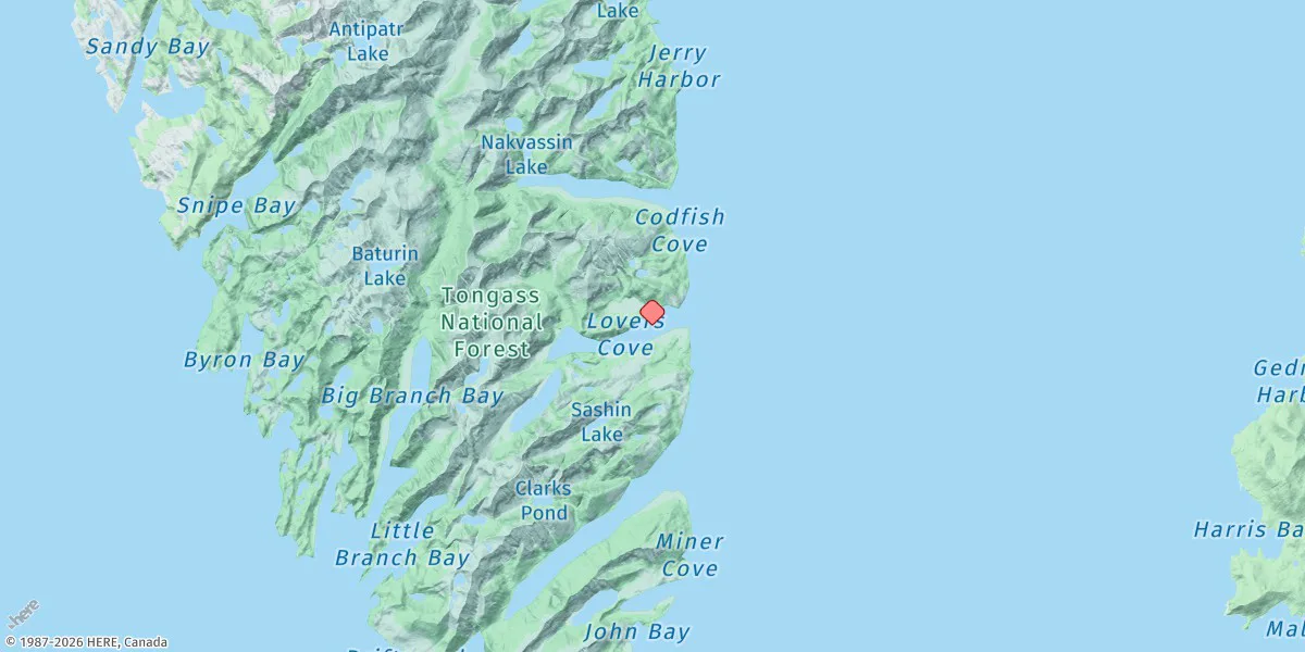 Map preview for Port Walter, Baranof Island