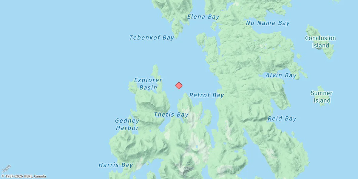 Map preview for Tebenkof Bay, Kuiu Island