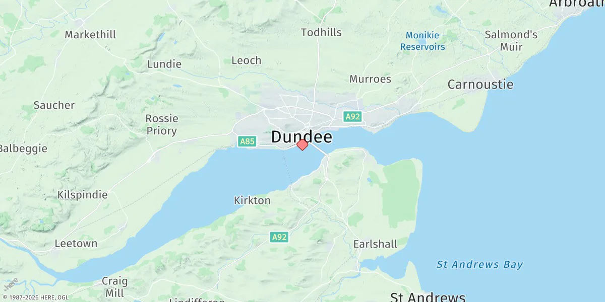 Map preview for Dundee