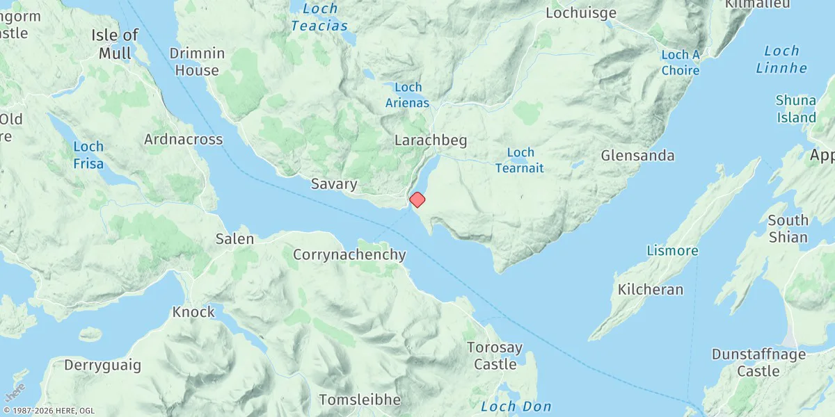 Map preview for Loch Aline