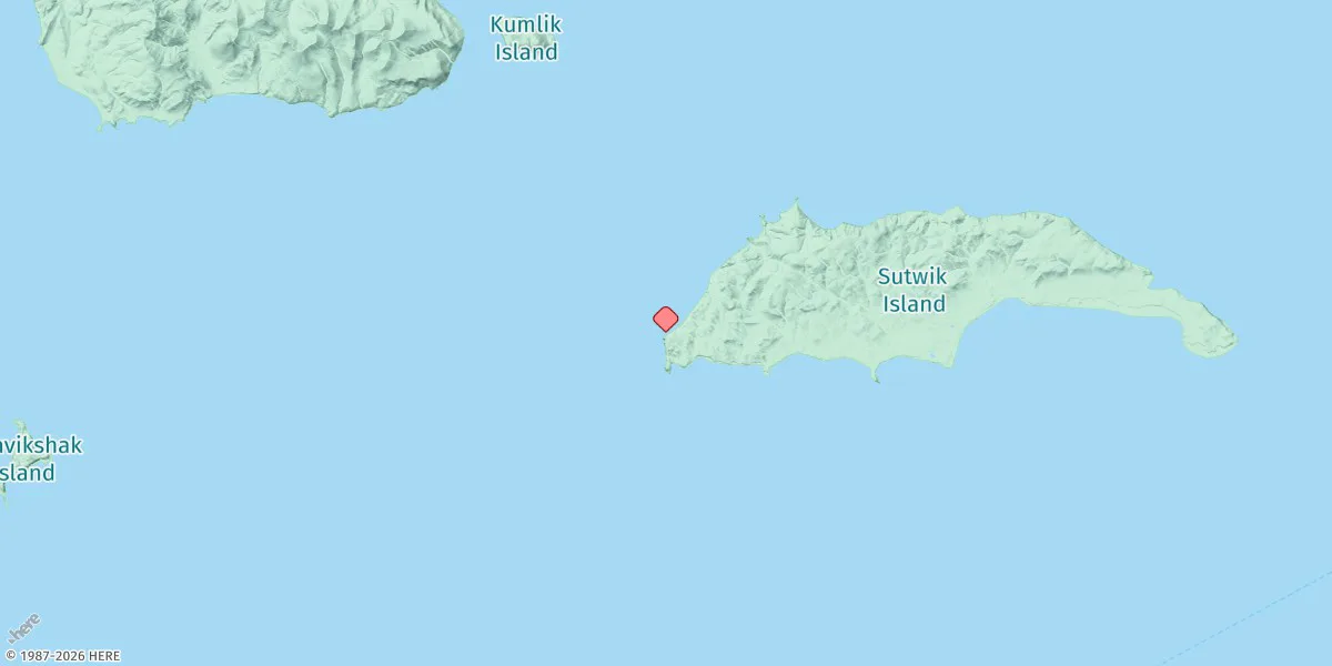 Map preview for Sutwik Island, West End