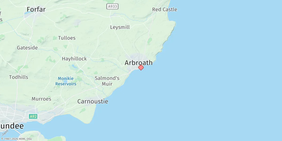 Map preview for Arbroath
