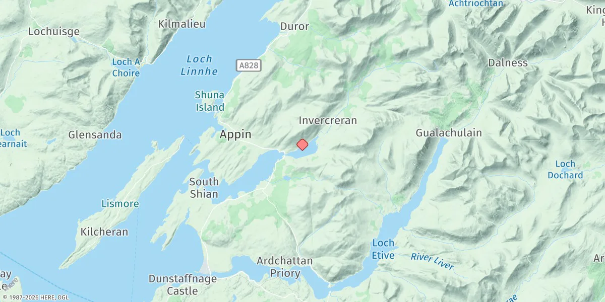 Map preview for Loch Creran Head