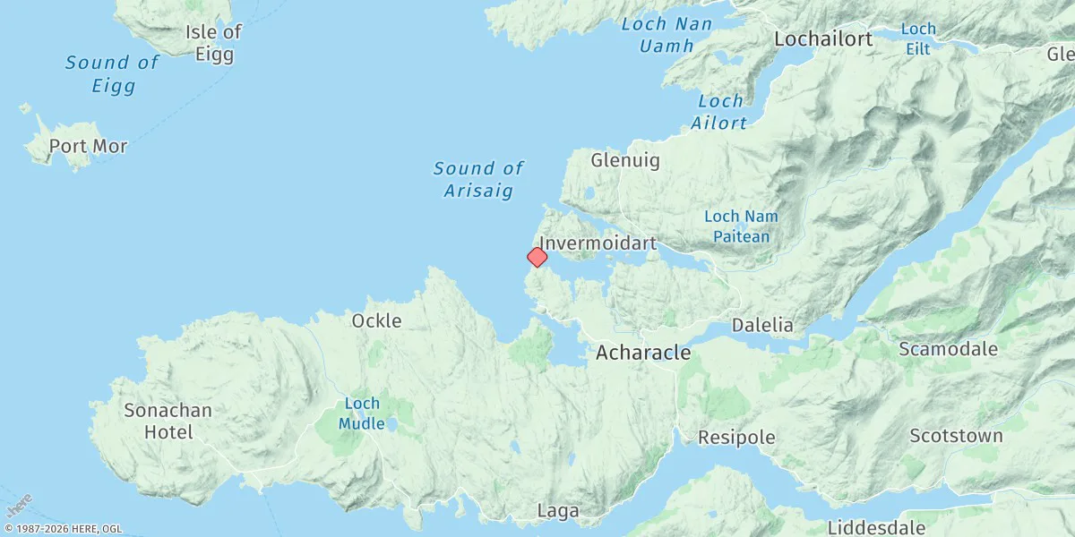 Map preview for Loch Moidart