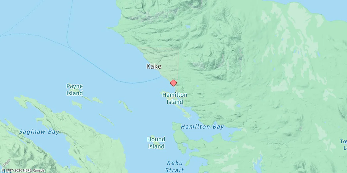 Map preview for Kake Harbor, Keku Strait