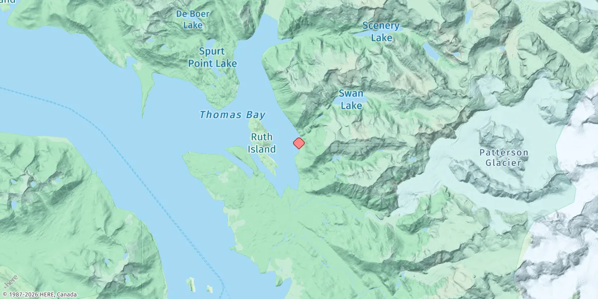 Map preview for Thomas Bay