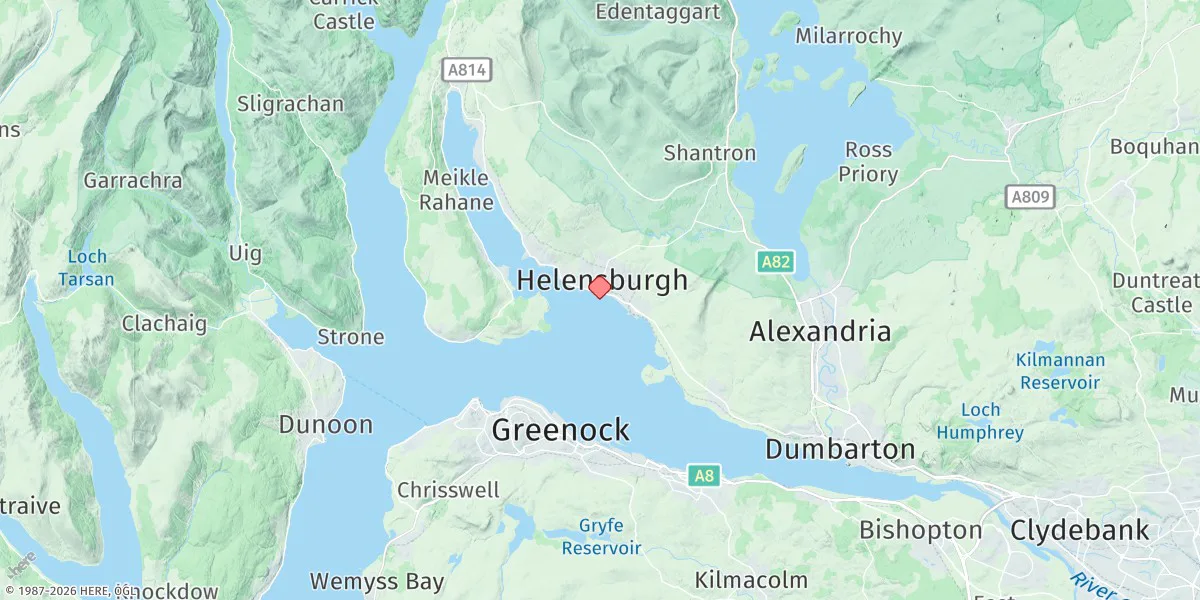 Map preview for Helensburgh