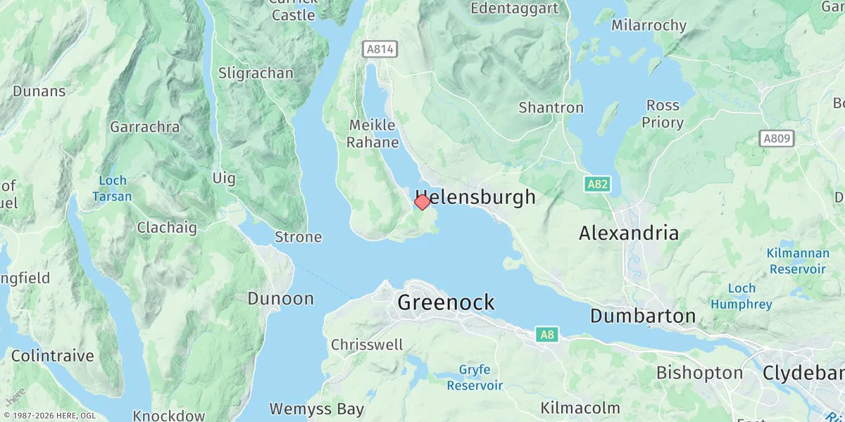 Map preview for Rosneath
