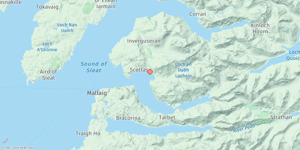 Map preview for Inverie Bay