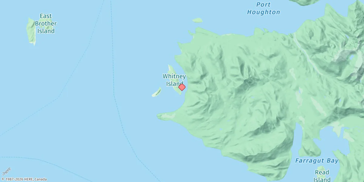 Map preview for Cleveland Passage, Whitney Island