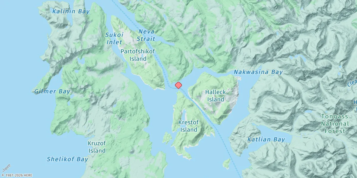 Map preview for Olga Point, Olga Strait