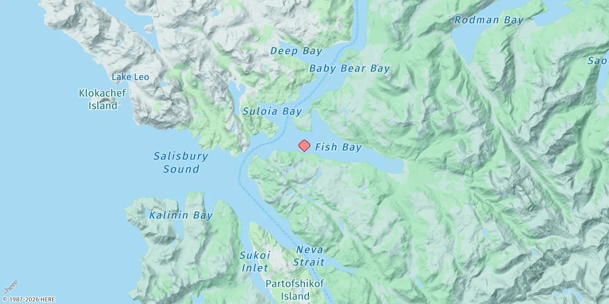 Map preview for Haley Anchorage, Fish Bay