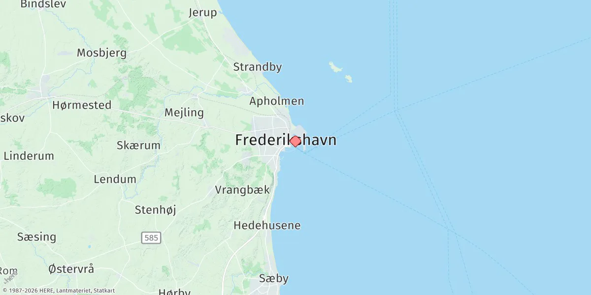 Map preview for Frederikshavn