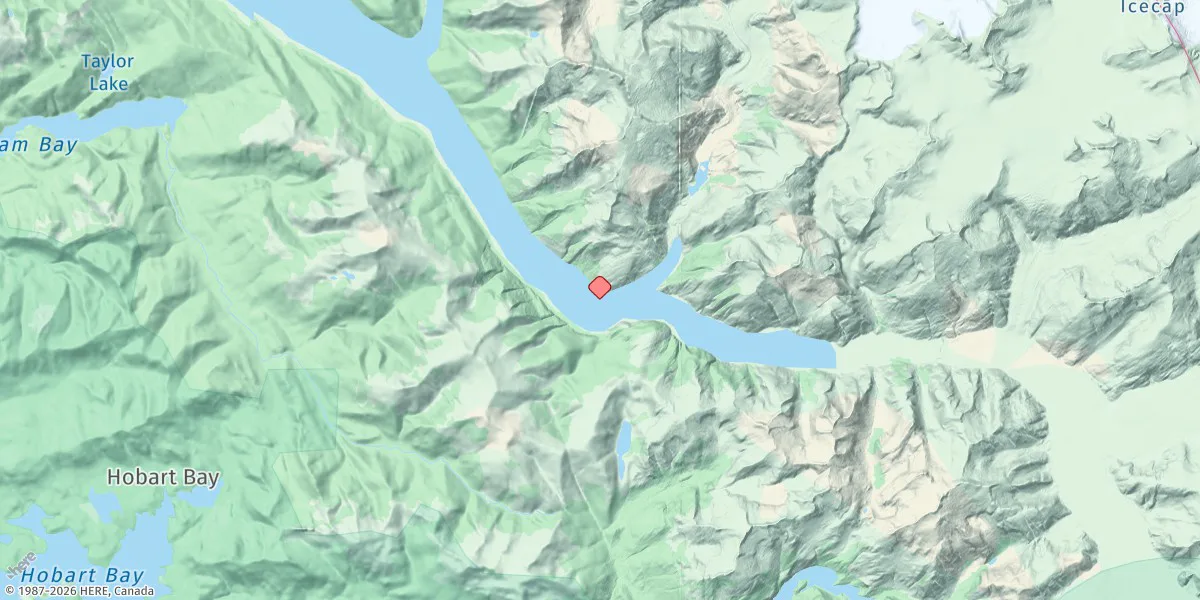 Map preview for Upper Endicott Arm, North Shore